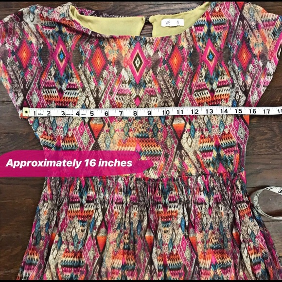 Weston Dress Trendy Aztec Print Size XS B-B - Picture 8 of 8